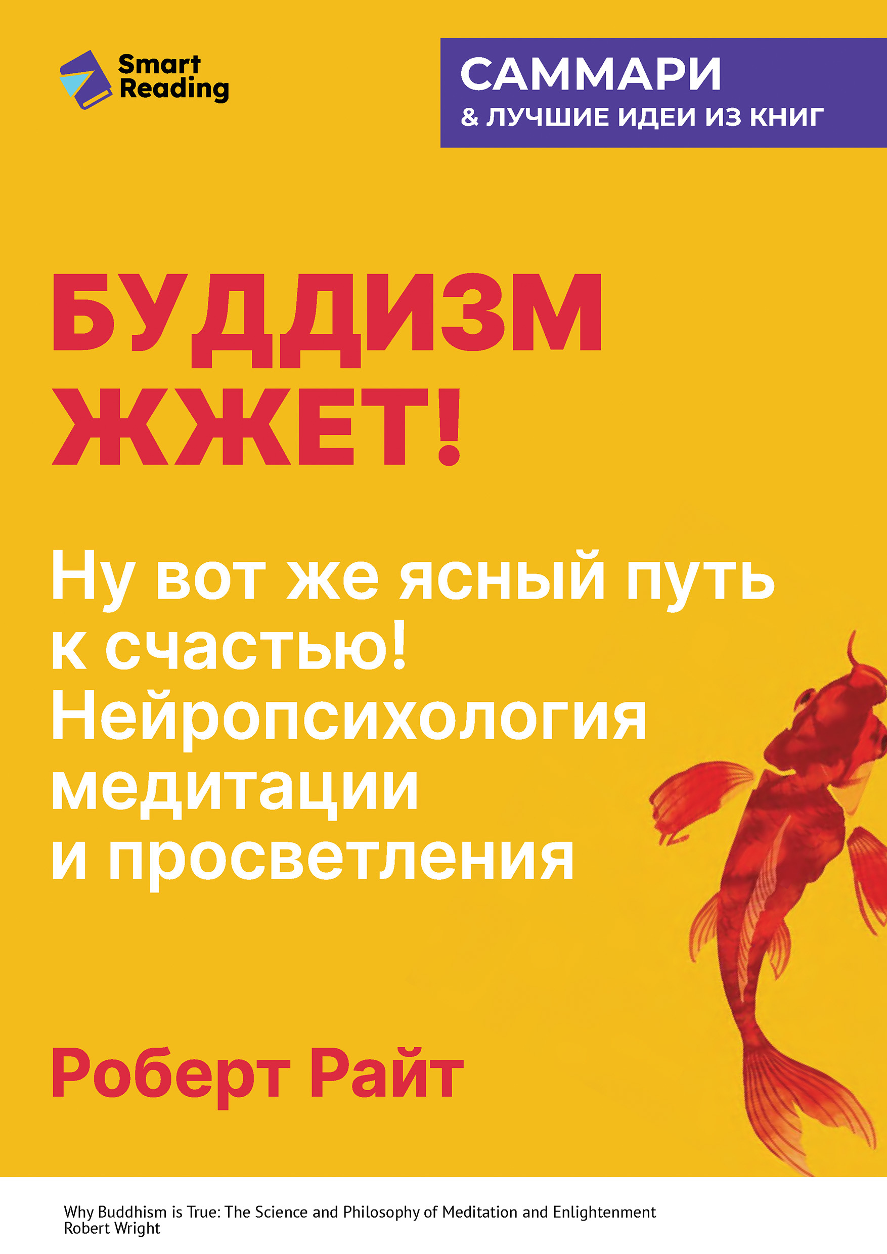 Буддизм жжет! Ну вот же ясный путь к счастью! Нейропсихология медитации и просветления. Роберт Райт. Саммари - Smart Reading
